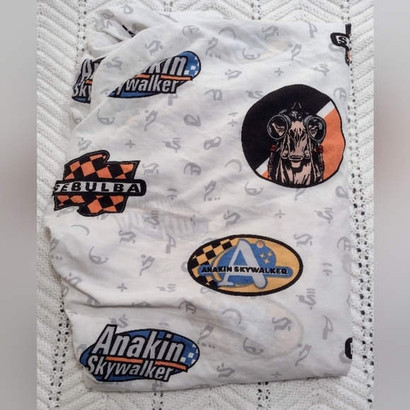 Star Wars Fitted Sheet  Single Anakin Skywalker Pod Race Sebulba Vintage Bedding - Picture 3 of 6